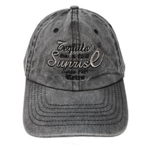 Tequila's Bar & Grill Sunrise Since 1985 Retro Baseball Cap Gray OS Invasion